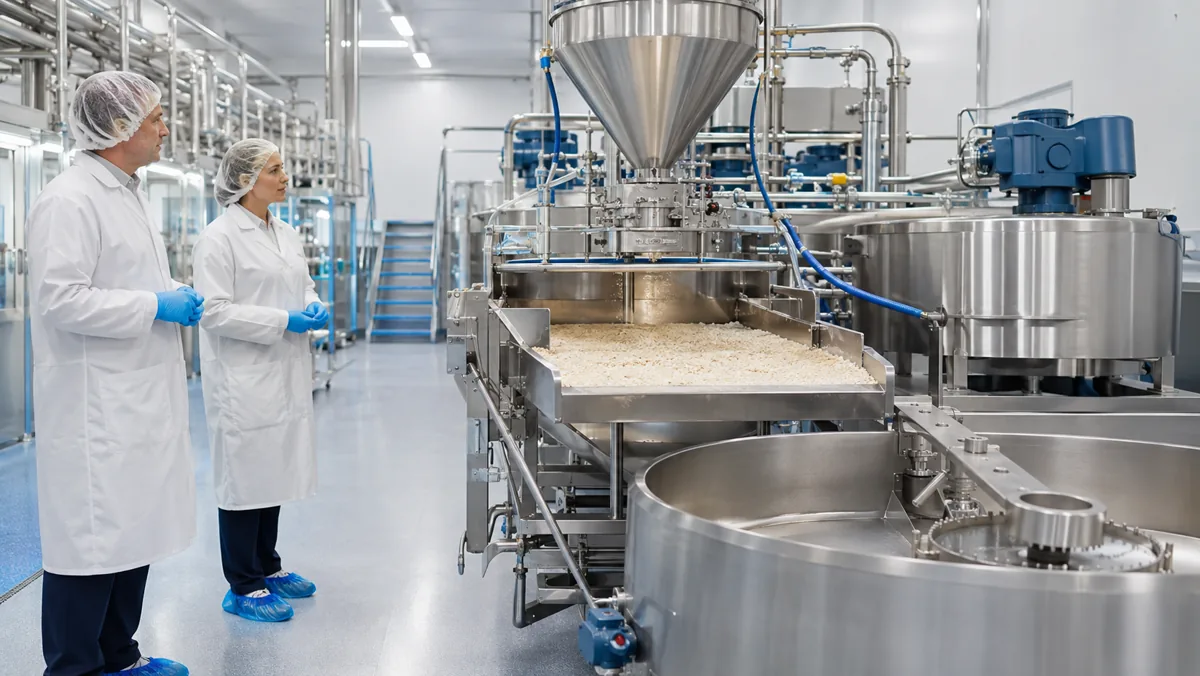 Modern industrial food processing facility