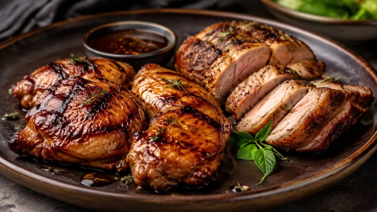 Seasoned meat products for industrial food applications