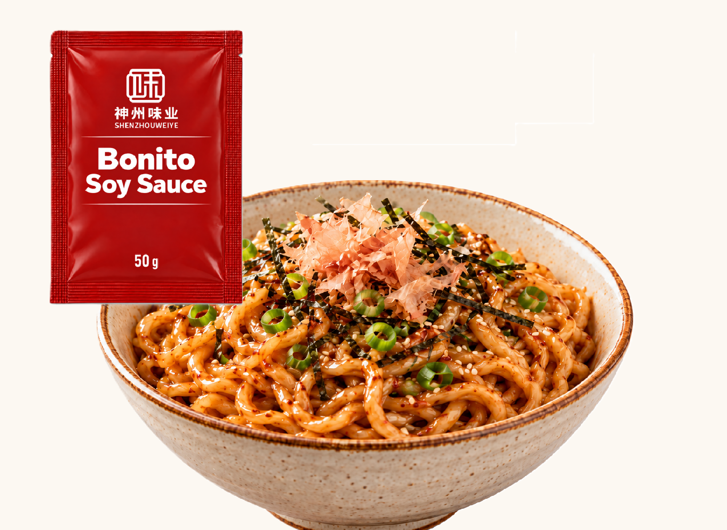 Bonito soy sauce for udon noodles