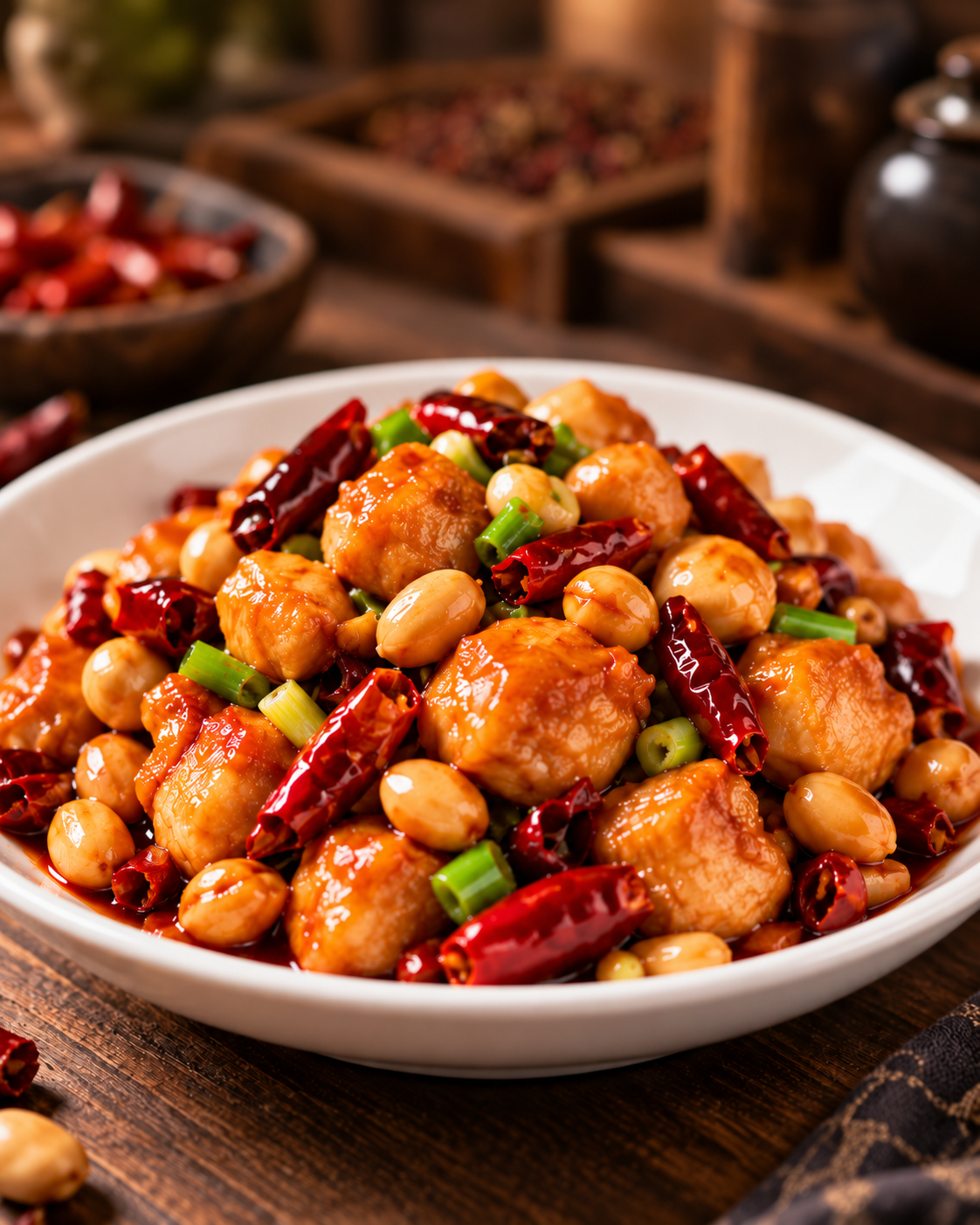 Kung Pao chicken cooking sauce for restaurant kitchens